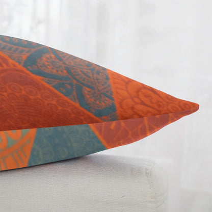 Triangle Pattern Cotton Jacquard Square Pillowcases(2PCS) - image 2