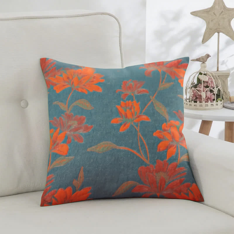 Lotus Cotton Jacquard Square Pillowcases(2PCS) - image 1