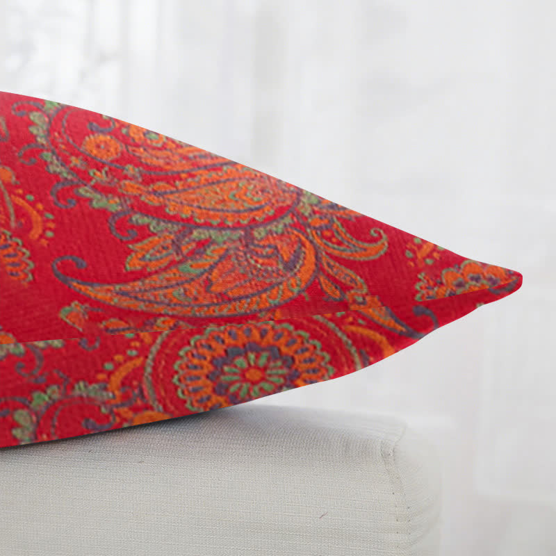 Paisley Print Cotton Jacquard Square Pillowcases(2PCS) - image 2
