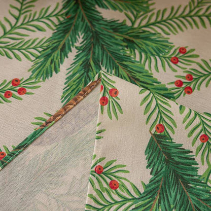 Christmas Pine Cone Print Tablecloth - image 5
