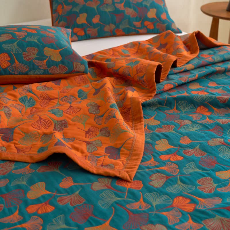 Ginkgo Biloba Organic Cotton Quilt - image 7