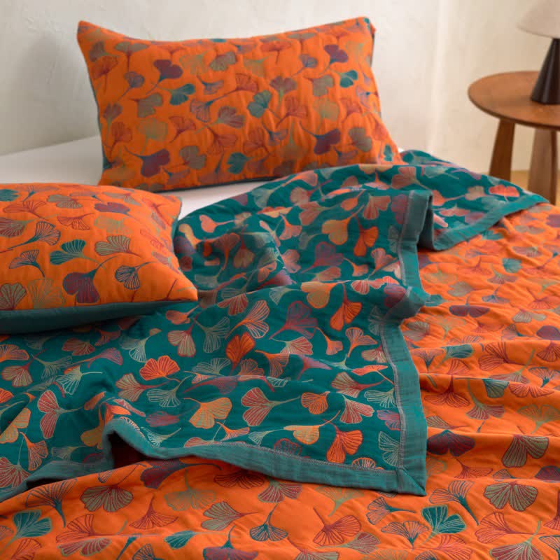 Ginkgo Biloba Organic Cotton Quilt - image 18