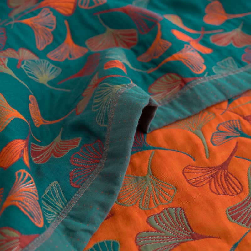 Ginkgo Biloba Organic Cotton Quilt - image 20