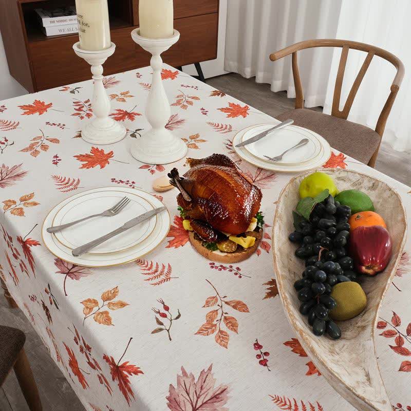 Harvest Maple Leaf Waterproof Tablecloth - image 3
