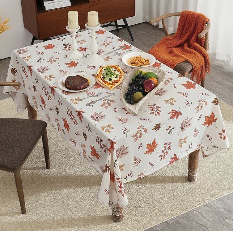 Harvest Maple Leaf Waterproof Tablecloth - 59" x 102" - image 0