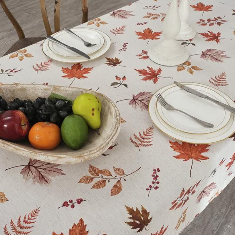 Harvest Maple Leaf Waterproof Tablecloth - image 4