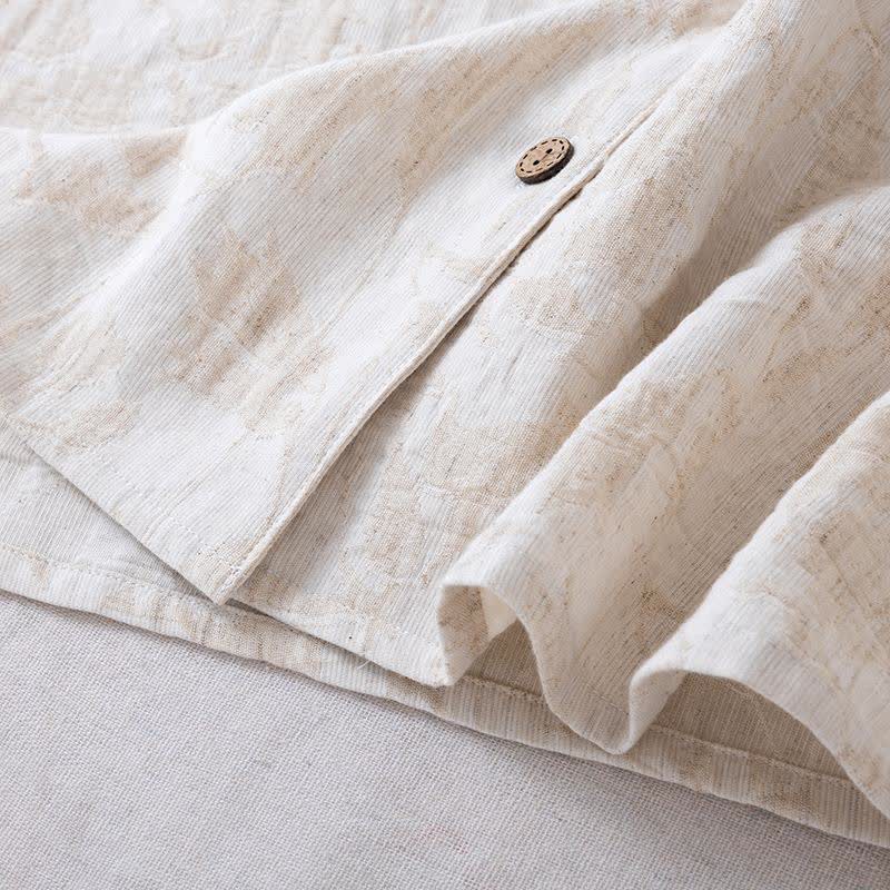 Matching Minimalist Cotton Linen Loungewear Set - image 9