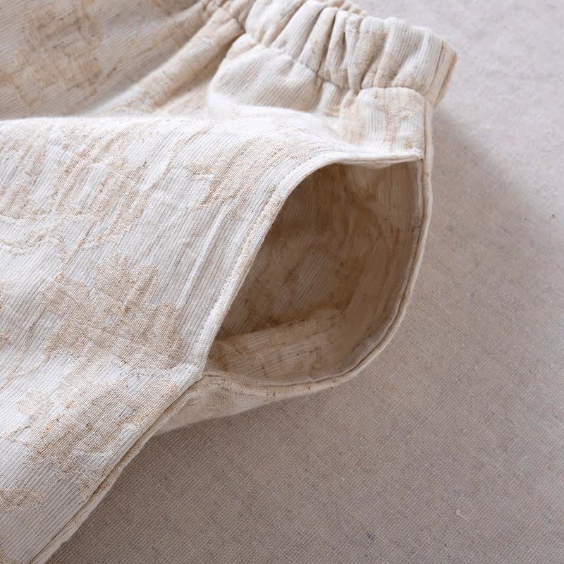 Matching Minimalist Cotton Linen Loungewear Set - image 12