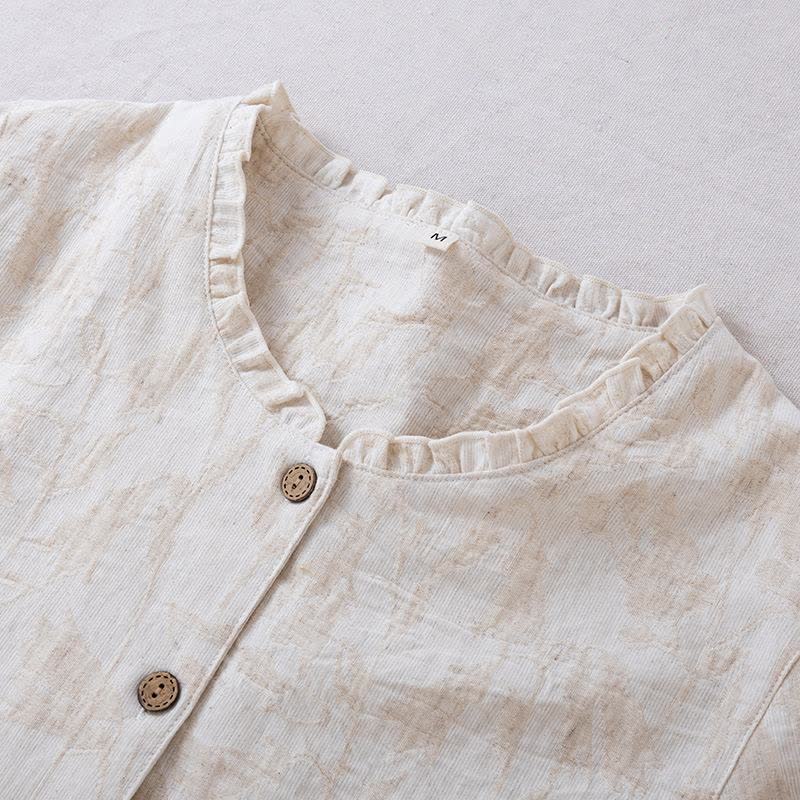 Matching Minimalist Cotton Linen Loungewear Set - image 6
