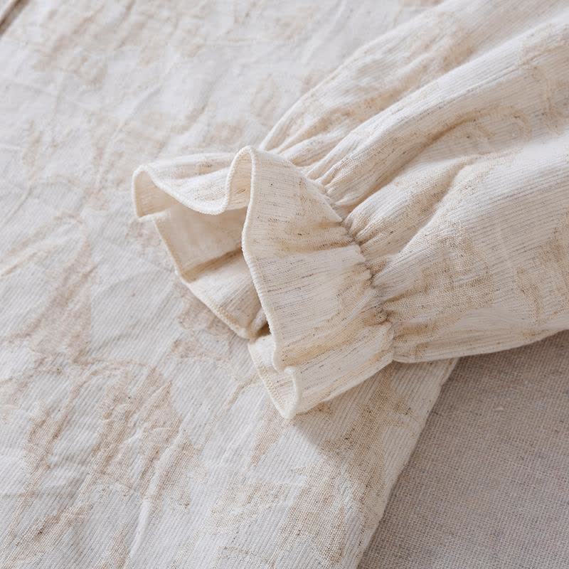 Matching Minimalist Cotton Linen Loungewear Set - image 7