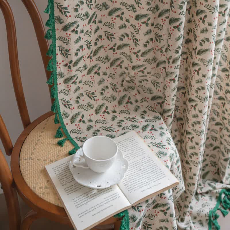 Pine Needle Berry Light Filtering Curtain - image 5