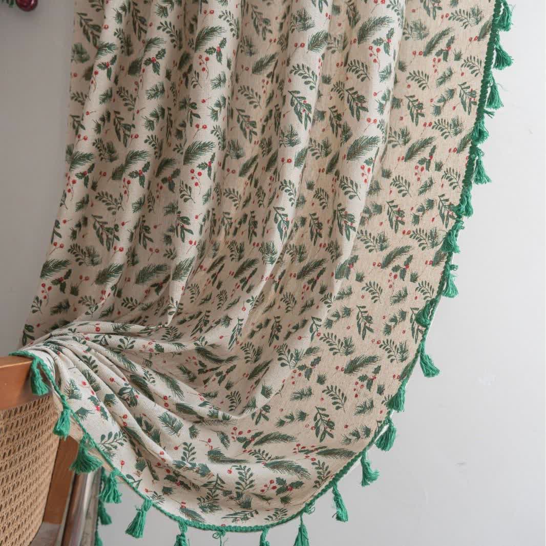 Pine Needle Berry Light Filtering Curtain - image 1