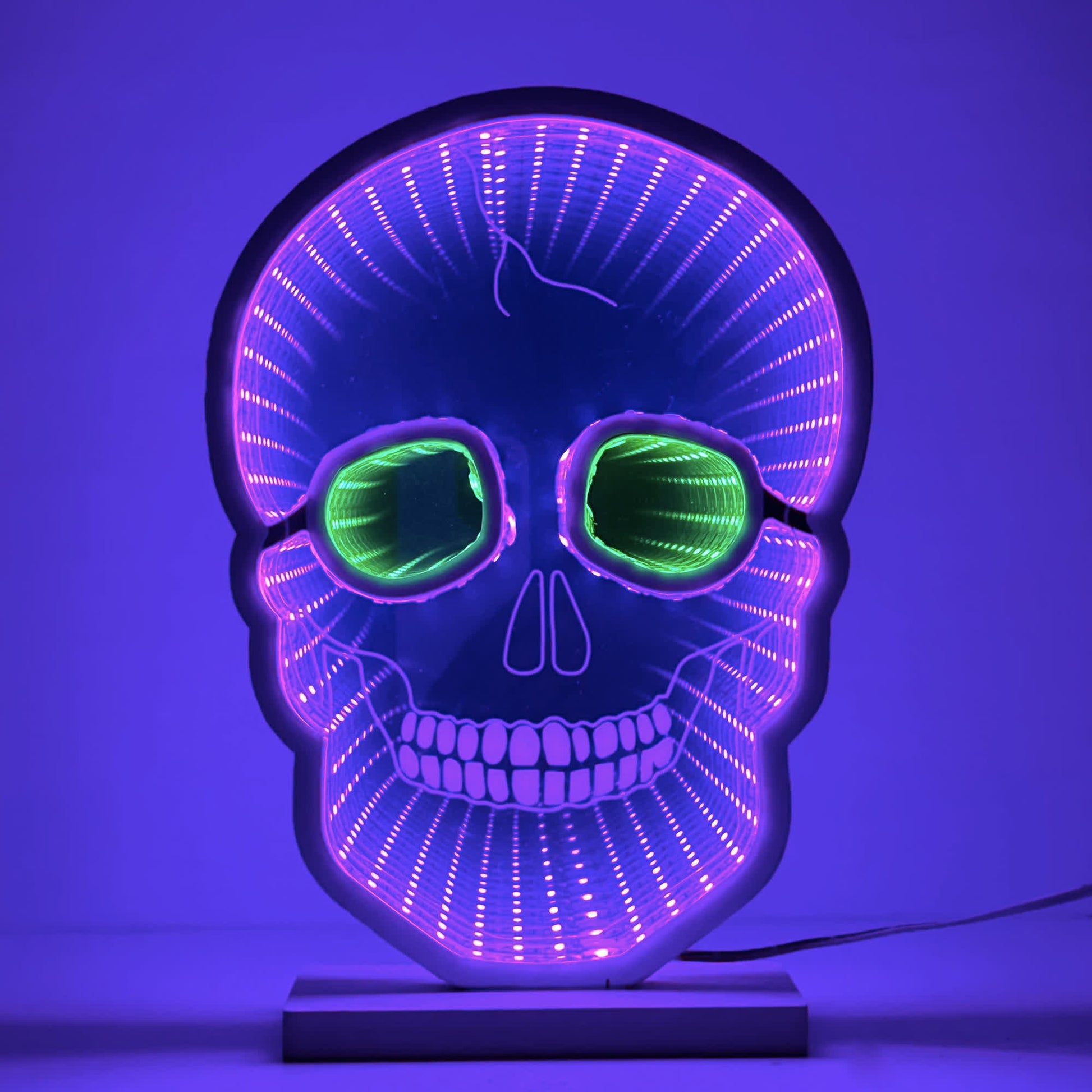Halloween Skull Infinity Lights with Stand - image 4