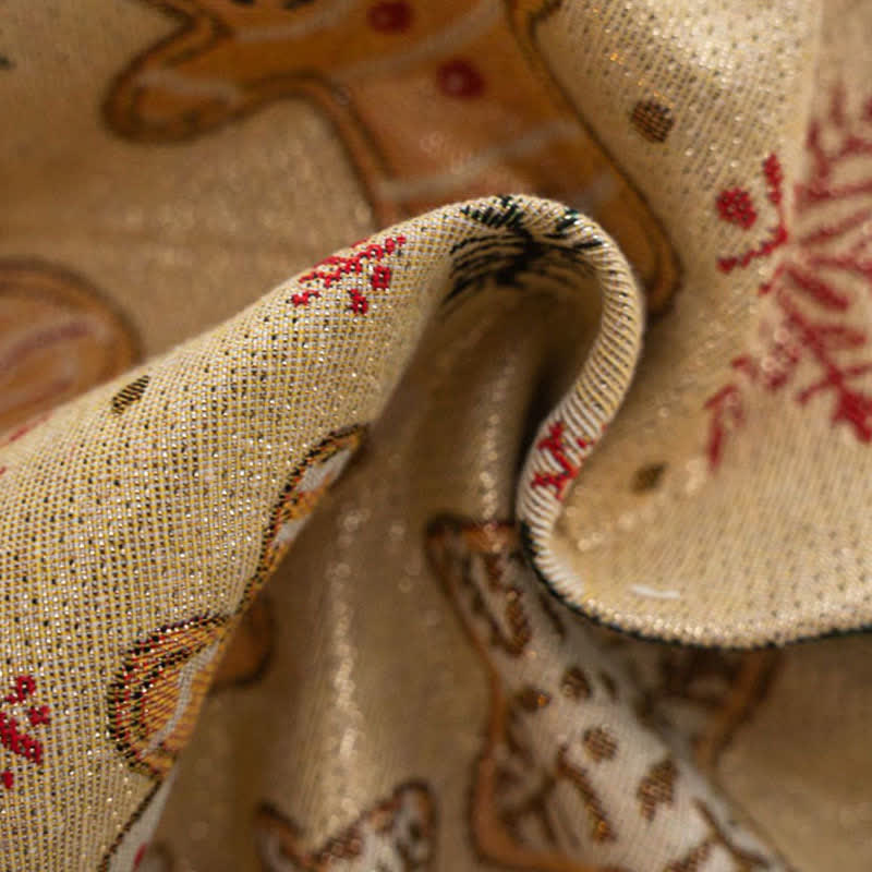 Christmas Gingerbread Man Holiday Curtain - image 5