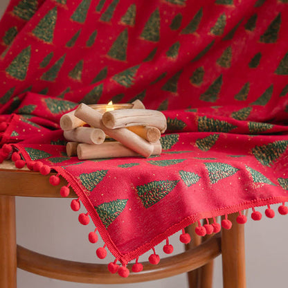 Christmas Fir Tree Holiday Curtain - image 3