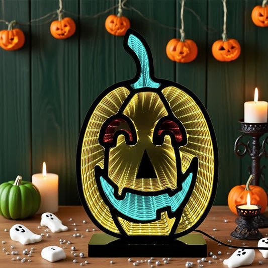 Halloween Pumpkin Demon Infinity Lights - image 0