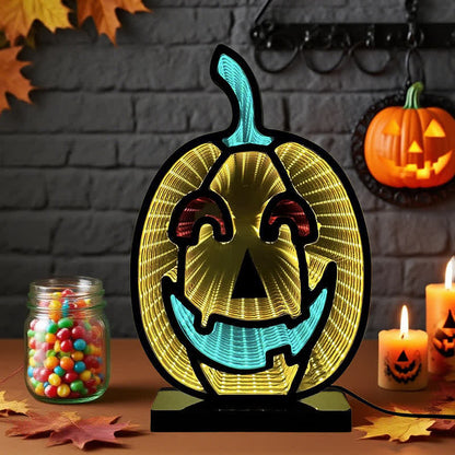 Halloween Pumpkin Demon Infinity Lights - image 1