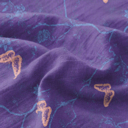 Nature-inspired Butterfly Cotton Sheet Bedspread - image 3