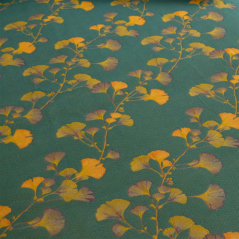 Large Ginkgo Leaf Cotton Fitted Sheet - image 8