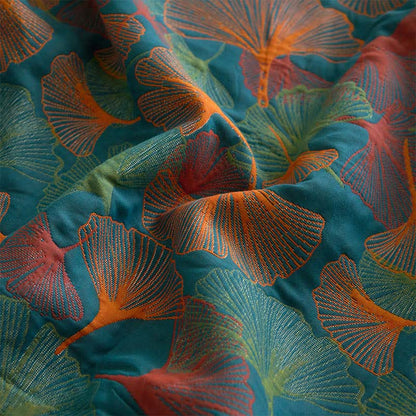 Ginkgo Leaf Cotton Gauze Fitted Sheet - image 7