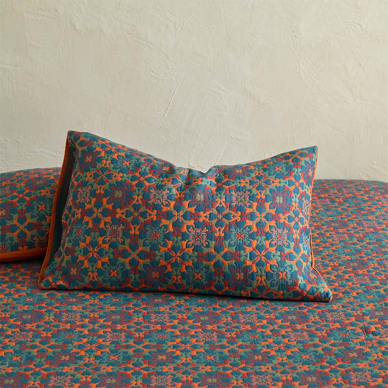 Retro Geometric Pattern Cotton Fitted Sheet - image 4