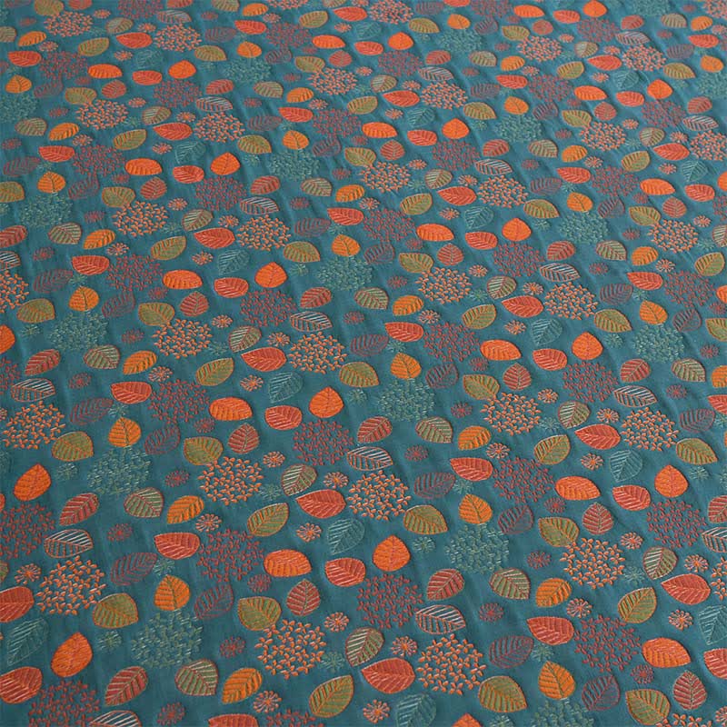 Leaf Print Cotton Gauze  Fitted Sheet - image 5