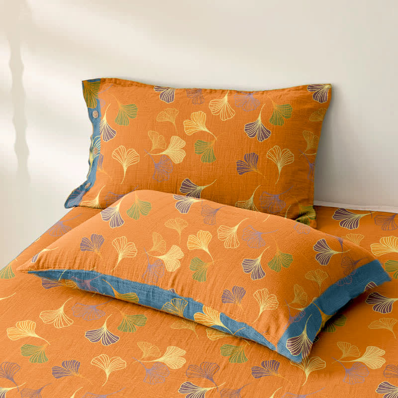 Ginkgo Biloba Cotton Jacquard Sheet Bedspread - image 6