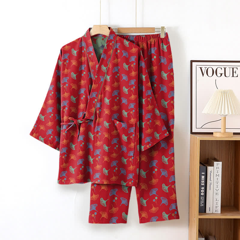 Ginkgo Organic Cotton Kimono Loungewear Set - image 22