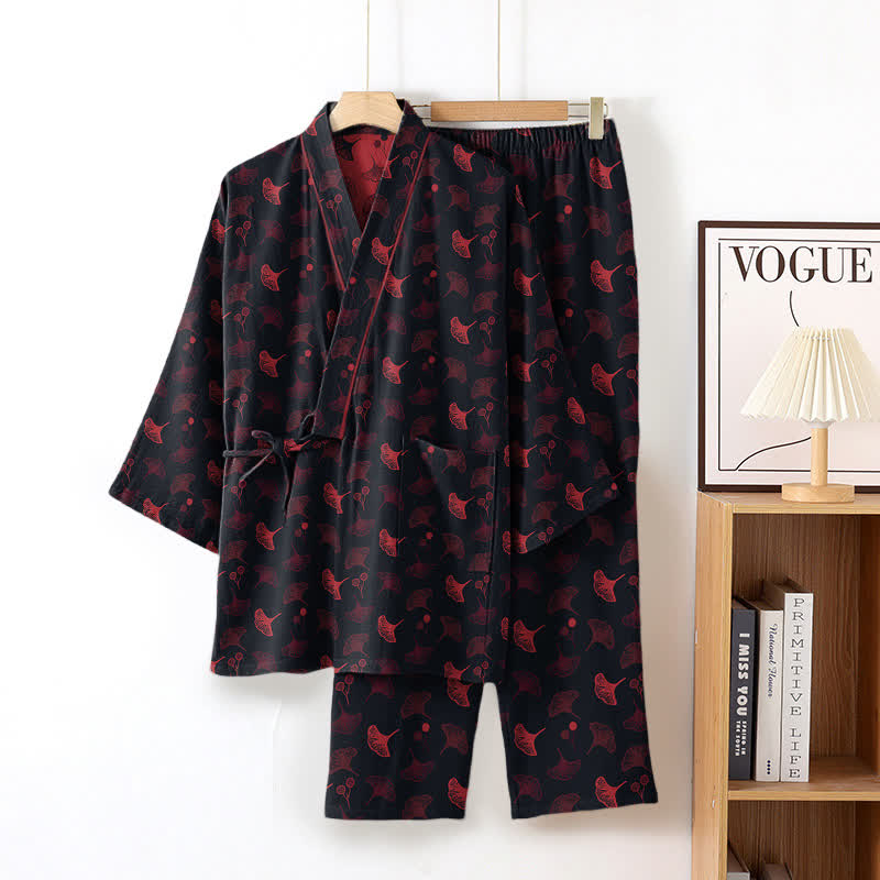 Ginkgo Organic Cotton Kimono Loungewear Set - image 10