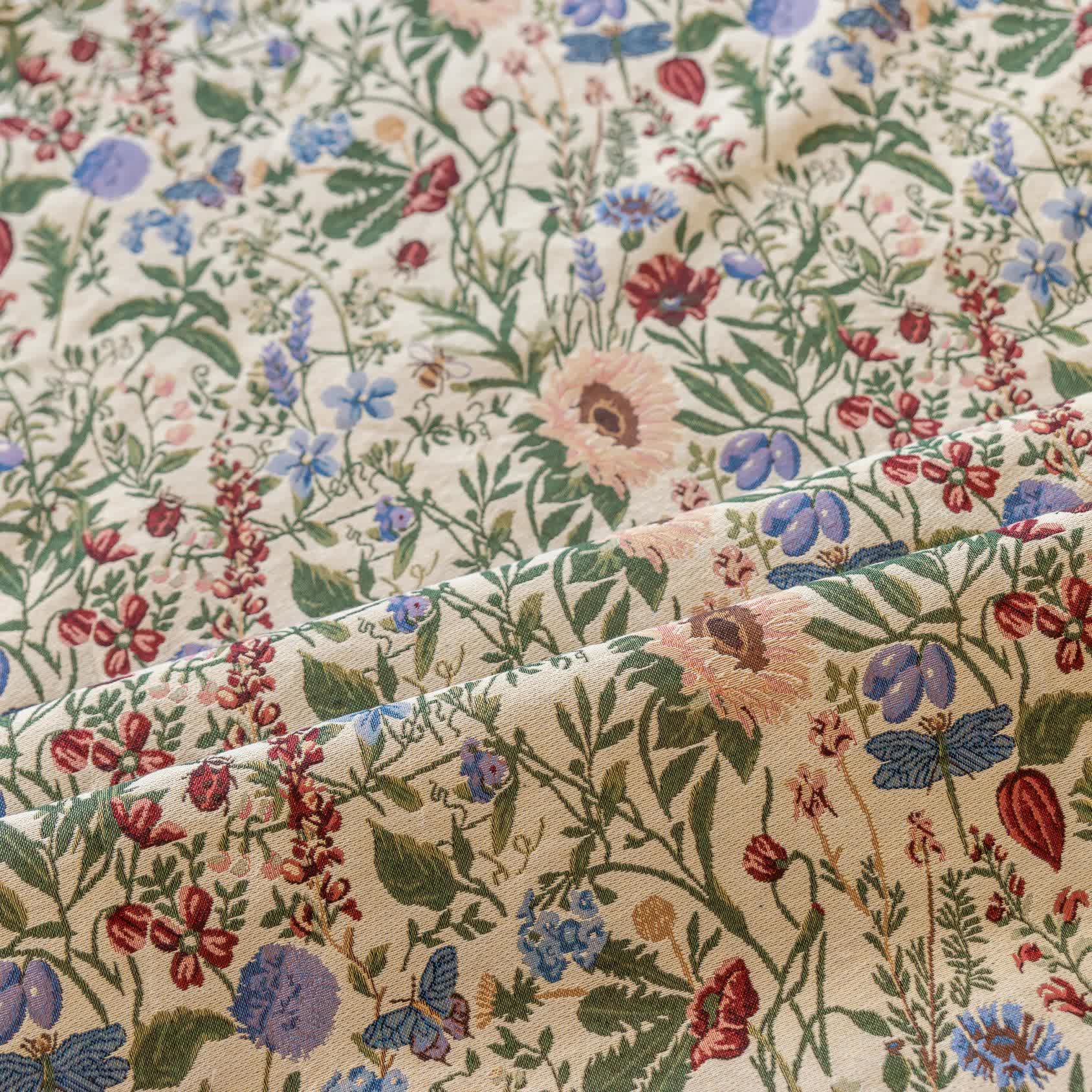 Painterly Dahlia Floral Tassel Curtain - image 8