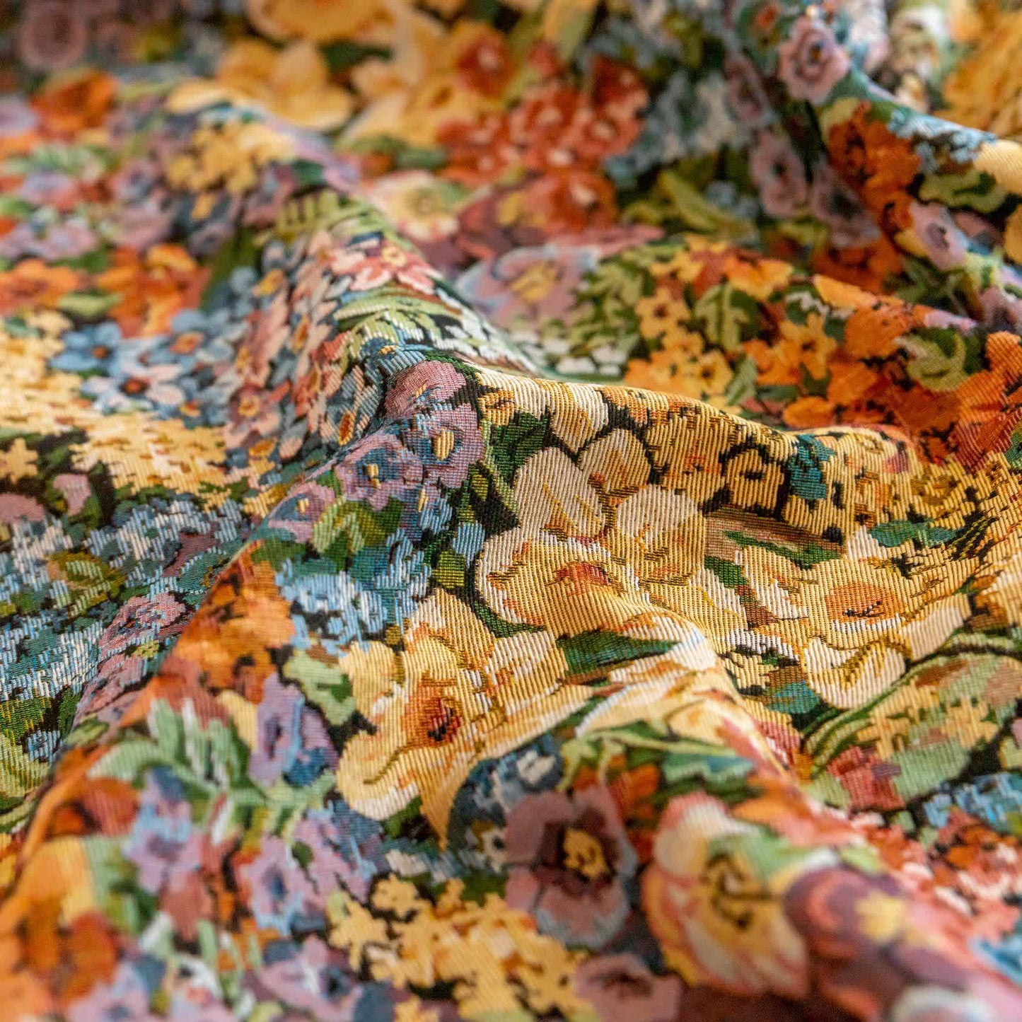 Luxurious Blooming Flowers Tassel Curtain - image 8