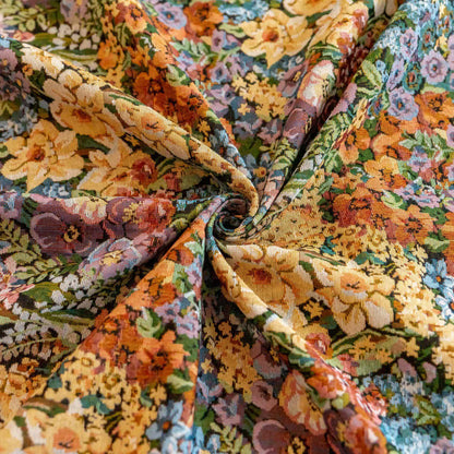 Luxurious Blooming Flowers Tassel Curtain - image 9