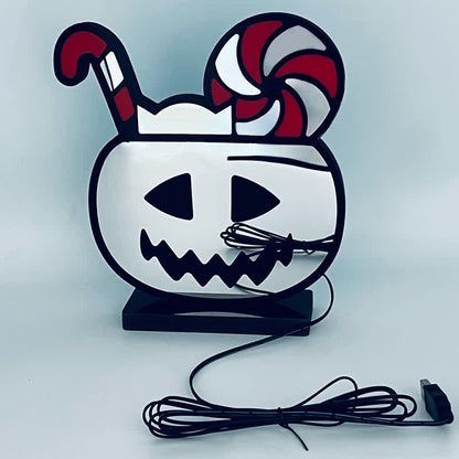 3D Pumpkin Infinity Lights Halloween Decoration - image 7