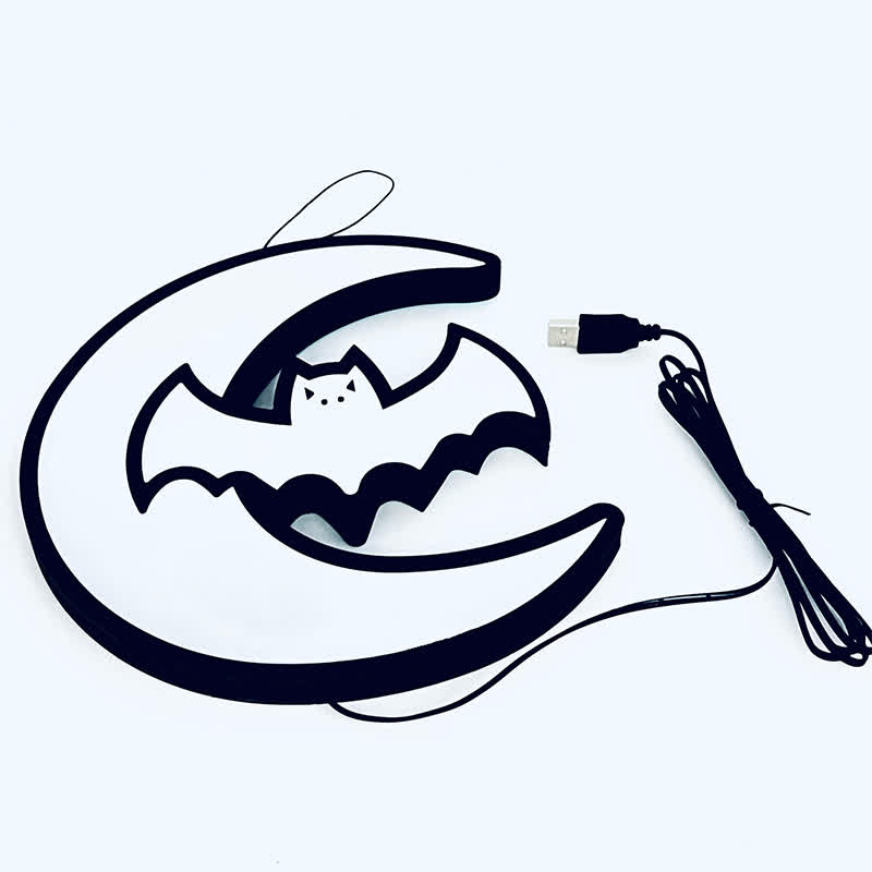 3D Bat Infinity Lights Hanging Decoration - image 4