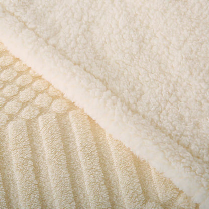 Solid Color Textured Fleece Throw Blanket - image 6