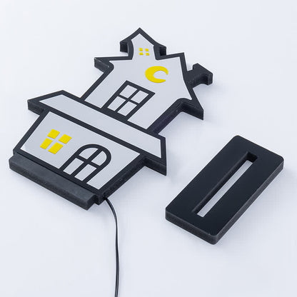 3D House Infinity Lights Halloween Decoration - image 5