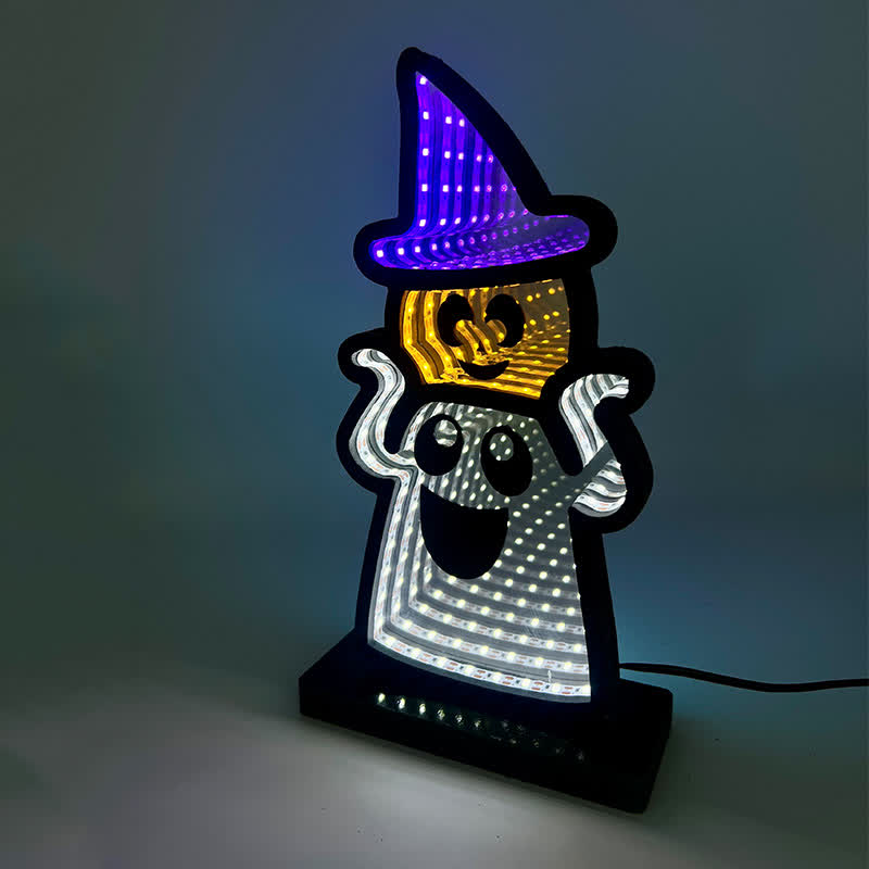 Halloween Funny Ghost Infinity Lights - image 8