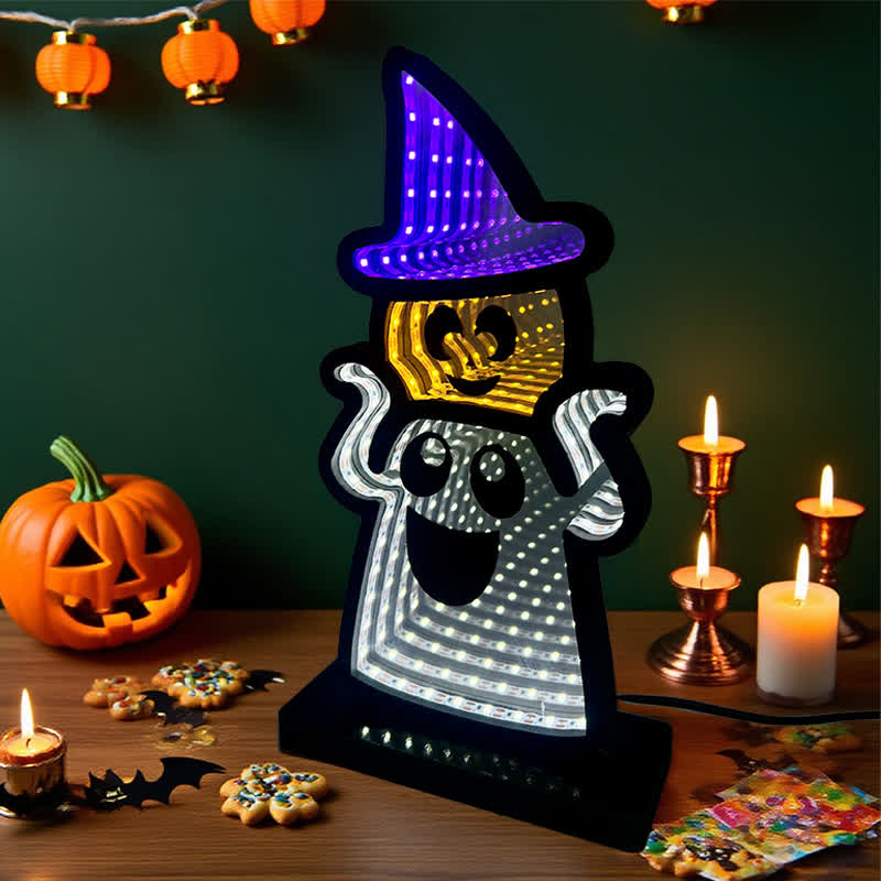 Halloween Funny Ghost Infinity Lights - image 3