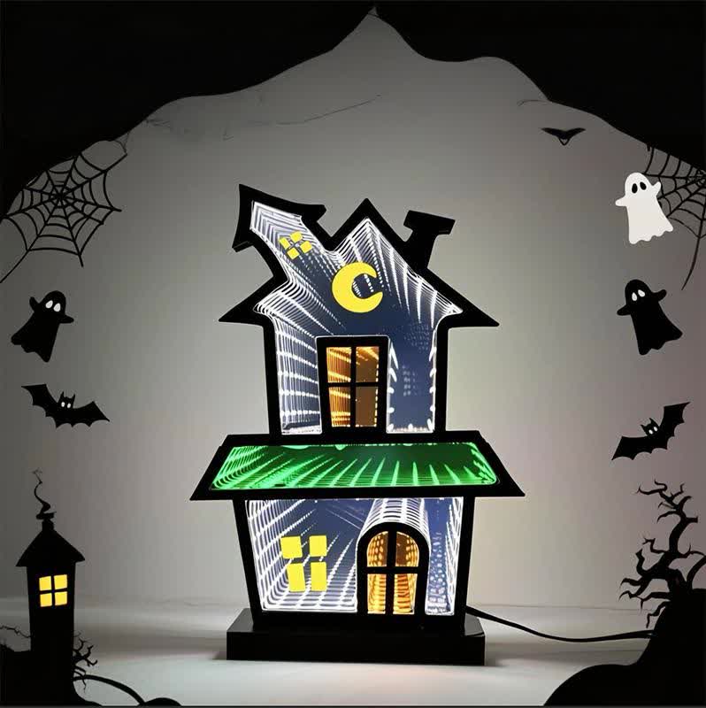 3D House Infinity Lights Halloween Decoration - image 2