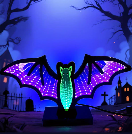 Halloween 3D Bat Infinity Lights  - image 0
