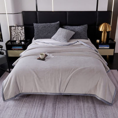 Minimalist Style Solid Color Blanket - image 5