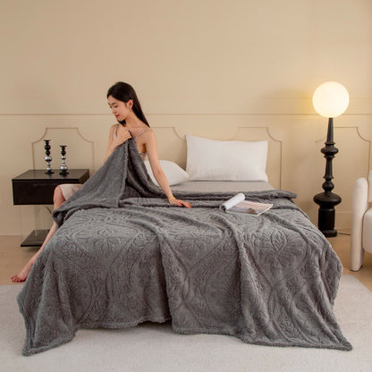 Vintage Floral Jacquard Throw Blanket - image 16