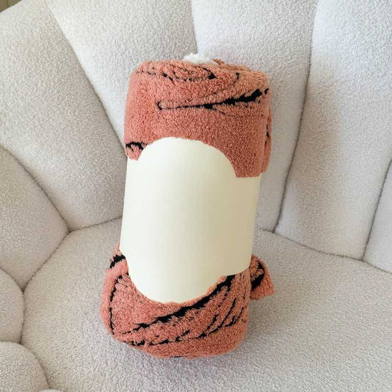 Large Leaf Jacquard Plush Blanket - image 16