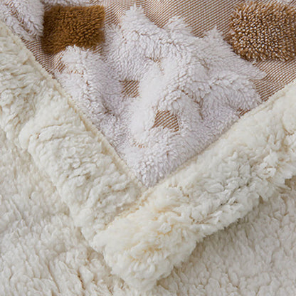 Bohemian Style Jacquard Sherpa Throw Blanket - image 5