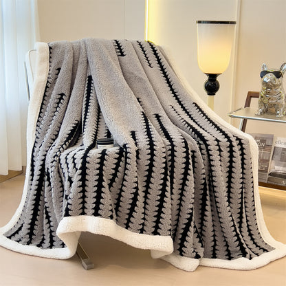 Geometric Print Jacquard Throw Blanket - image 9