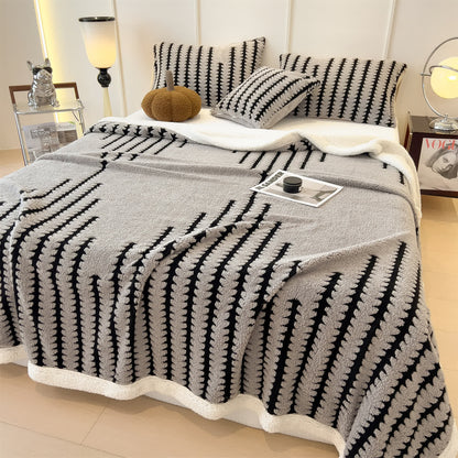 Geometric Print Jacquard Throw Blanket - image 1