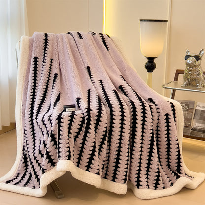 Geometric Print Jacquard Throw Blanket - image 24