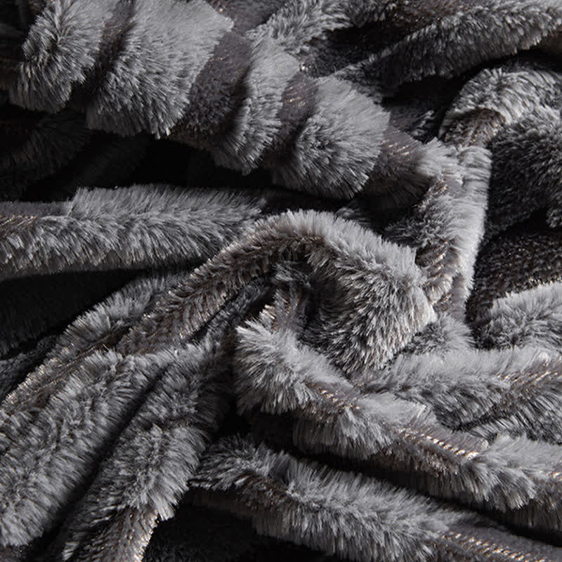 Textured Striped Jacquard Throw Blanket - image 4