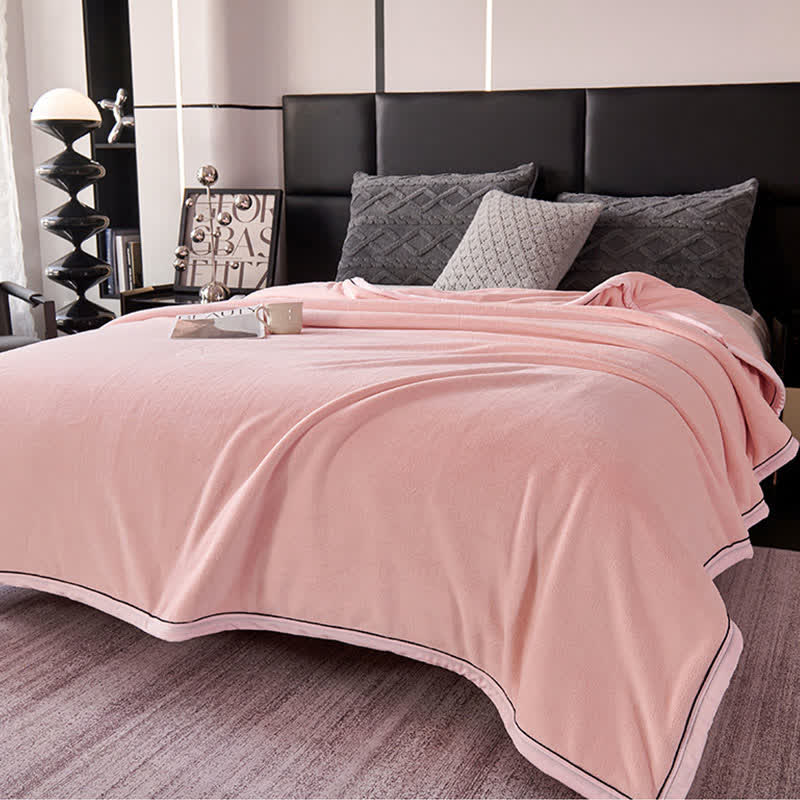 Minimalist Style Solid Color Blanket - image 10