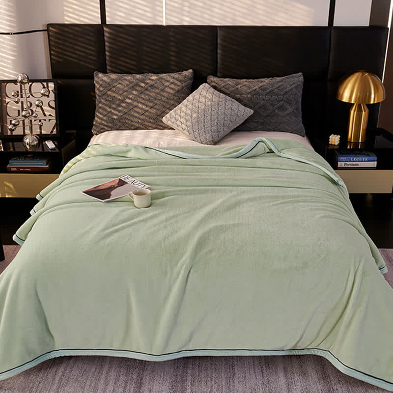 Minimalist Style Solid Color Blanket - image 2